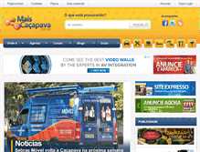 Tablet Screenshot of maiscacapava.com.br